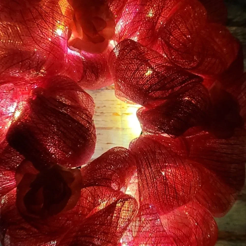 Awareness Wreath with Lights